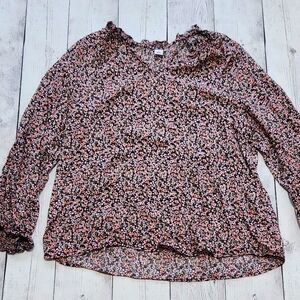 Old Navy Floral Blouse womens small